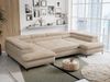 Ecksofa U-Form, mit Bettkasten, Bettfunktion und Einstellbare Kopfstützen, Sofa big XXL - PETER U - Beige Plüsch Bild 4