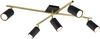 Trio Leuchten 5er Spot Marley schwarz-matt-messing 77,4x57,4 cm GU10 35 W Bild 2