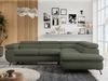 Mks Möbel 'Peter L-form' Ecksofa mit Bettfunktion, Bettkasten & einstellbaren Kopfstützen, Grün, Boucle, mit Topper, rechts Bild 4