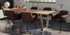Esstisch Baumkante Massiv Mango naturfarben 260 x 100 silber V-Gestell DORA 82219798 Bild 4