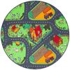 Snapstyle Kinderteppich Kinder Spiel Teppich Bauernhof Rund, Rund, Höhe: 4 mm Bild 1