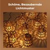 PRIISF LED-Lichterkette LED Lichterkette Weihnachten Beleuchtung Warmweiß Garden Party Deko, Lampion 15 LEDs Lanterne Xmas Lichterketten Terrasse Balkon Hochzeit Bild 3