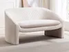 Vente-unique - OSSANA Sofa SamtStoff Beige - B 74 cm x H 74 cm x L 137 cm Bild 1
