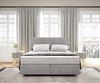 Boxspringbett Dream-Well mit Matratze und Topper Silbergrau 160x200 Bild 2