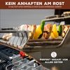 Grillspieße 6er-Set mit 2 Ablage-Gestellen, Grillspießhalter, im Nylonbeutel, Edelstahl matt Bild 4