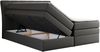 Boxspringbett, Stauraumbett, Bett mit Multipocket-Matratze und Topper - GOLD-10-KING - 160x200cm - Dunkelgrau Kunstleder - H3 Bild 4