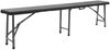 vidaXL Klappbare Gartenbänke 2 Stk. 180 cm HDPE Schwarz 48832 Bild 2