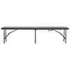 vidaXL Klappbare Gartenbänke 2 Stk. 180 cm HDPE Schwarz 48832 Bild 3