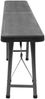 vidaXL Klappbare Gartenbänke 2 Stk. 180 cm HDPE Schwarz 48832 Bild 5
