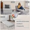 3 in 1 Klappbares Schlafsofa mit Waschbarem Bezug Extra Dick Schaumstoff (15cm) Grau Bild 3