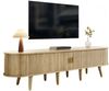 TV-Schrank mit Schiebetüren, TV-Möbel, TV-Ständer, niedrigerer Fernsehschrank, TV-Halterung. Einzigartiges Design. Bild 2