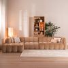 Bronx71 Ecksofa Luca XL Chenille peach links Bild 2