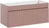 Vente-unique - SATARA Bathroom furniture set Holz, Platte Puderrosa - B 46 cm x H 46 cm x L 100 cm Bild 5