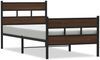 vidaXL Bettgestell ohne Matratze mit Kopf- und Fußteil 80x200 cm 4017160 Bild 2
