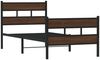 vidaXL Bettgestell ohne Matratze mit Kopf- und Fußteil 80x200 cm 4017160 Bild 3
