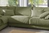 KAWOLA Sofa MADELINE Ecksofa Cord olivgrün Recamiere links 86 x 224 x 325 cm Bild 5