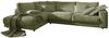 KAWOLA Sofa MADELINE Ecksofa Cord olivgrün Recamiere links 86 x 224 x 325 cm Bild 3