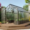 Vitavia Gewächshaus Olymp 11500 257x448 cm HKP 6mm schwarz + Fundamentsrahmen Bild 2