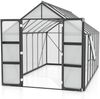 Vitavia Gewächshaus Olymp 11500 257x448 cm HKP 6mm schwarz + Fundamentsrahmen Bild 3