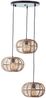 Brilliant AG Leuchten 99885-06 Pendelleuchte Woodball 3-flammig rund schwarz rattan Bild 3