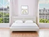 Vente-unique - ISYDE Bett Stoff Beige - B 220 cm x H 99 cm x L 200 cm Bild 2