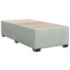 vidaXL Boxspringbett mit Matratze Hellgrau 90x190 cm Samt 3290798 Bild 5