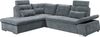 Ecksofa Medan Anthrazit von Ed Exciting Design – Modernes Sofa mit Schlaffunktion & Glow Mikrofaser Bild 2