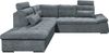 Ecksofa Medan Anthrazit von Ed Exciting Design – Modernes Sofa mit Schlaffunktion & Glow Mikrofaser Bild 5