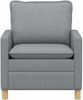 vidaXL Sofa Hellgrau 76 x 81 x 87,5 cm Stoff 42028747 Bild 3