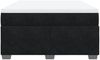 vidaXL Boxspringbett mit Matratze Schwarz 140x190 cm Samt 3285283 Bild 4