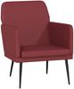 vidaXL Sessel Weinrot 61x78x80 cm Kunstleder 351396 Bild 2