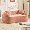 2-Sitzer Sofa in Pink, gebogene Form H 65 x T 170 x B 87 cm mit Federkern und Schaumstoffpolsterung Bild 3