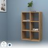 Dmora Bücherregal Acquaro, Schrank mit Regalen, Bürobibliothek, 100 % Made in Italy, Eiche, 60 x 25 x 90 cm, Bild 4