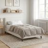 vidaXL Winterbettdecke Gepolstert Creme 140 x 220 cm Mikrofaser 42026151 Bild 4