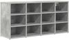 vidaXL Schuhschrank mit Regal Betongrau 103 x 30 x 51 cm Holzwerkstoff 808706 Bild 2