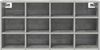 vidaXL Schuhschrank mit Regal Betongrau 103 x 30 x 51 cm Holzwerkstoff 808706 Bild 5