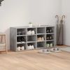 vidaXL Schuhschrank mit Regal Betongrau 103 x 30 x 51 cm Holzwerkstoff 808706 Bild 4