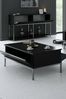 Dmora Wohnzimmertisch Vespero, Niedriger Wohnzimmertisch, Kaffeeregal, Couchtisch für Sofa, 90x60h40 cm, Schwarz und Silber Bild 4