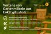TPFGarden Gartenbank NIRVANA (TPFGarden Truhenbank 2-sitzer, Eukalyptus, Gartenbank mit Stauraum, Holzbank, Sitzhöhe 43 cm, Sitzbreite 138 cm) Bild 3