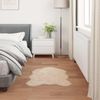 vidaXL Teppich aus Kunstschaffell TAFALLA Beige 80 x 120 cm Polyester 42021498 Bild 4