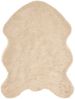 vidaXL Teppich aus Kunstschaffell TAFALLA Beige 80 x 120 cm Polyester 42021498 Bild 2