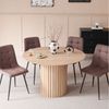 GrandCA HOME Esstisch Moderner runder Esstisch aus Holz (MDF) (1-St), Geeignet für Küchen und Esszimmer, 120 × 76 cm Bild 3