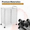 Rollwagen mit Schubladen Rollcontainer Badrollwagen Badtrolley Badregal Transparent Bild 5