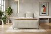 Boxspringbett Elysio Plus - Cordstoff - greige - 140x200 cm Bild 3