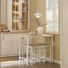SoBuy OGT11-WN Bartisch-Set mit 4 Hockern, MDF, PVC-Furnier, Helle Eiche, 100 x 87 x 60 cm Bild 5
