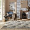 Kadima Design Stilvoller Teppich mit geometrischem Muster in Blau-Grau, aus Polyester, pflegeleicht & langlebig – "Wye". 200x290 cm Bild 2
