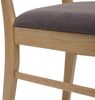2er-Set Esszimmerstuhl HWC-M59, Küchenstuhl Stuhl, Stoff/Textil Massiv-Holz ~ helles Gestell, taupe Bild 4