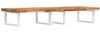 vidaXL Waschbeckenregal Wandmontage Stahl und Akazienholz 3302860 Bild 2