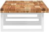 vidaXL Waschbeckenregal Wandmontage Stahl und Akazienholz 3302860 Bild 5