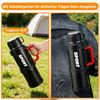 BlingBin Thermoflasche Thermoskanne 2.5L, Isolierkanne Edelstahl Trinkflasche mit Tragegurt, Doppelwandisolierung Isolierflasche Camping und Wandern 24h Heiß/Kalt Bild 3